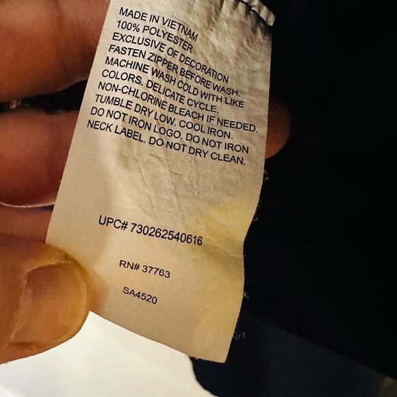 Callaway Men's Dark Blue Quarter Long Sleeves Zip Up Pullover Sweatshirt Size L - Picture 7 of 7